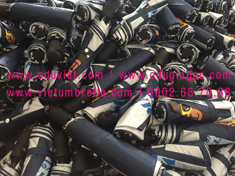 xưởng sản xuất ô dù cầm tay in logo quảng cáo
